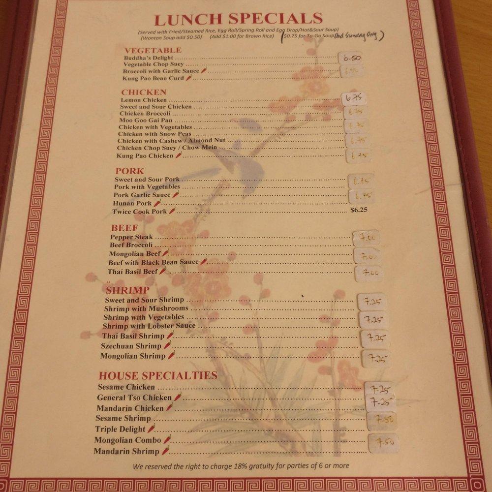 Menu at Delicious Garden (San Antonio) restaurant, San Antonio, N Loop