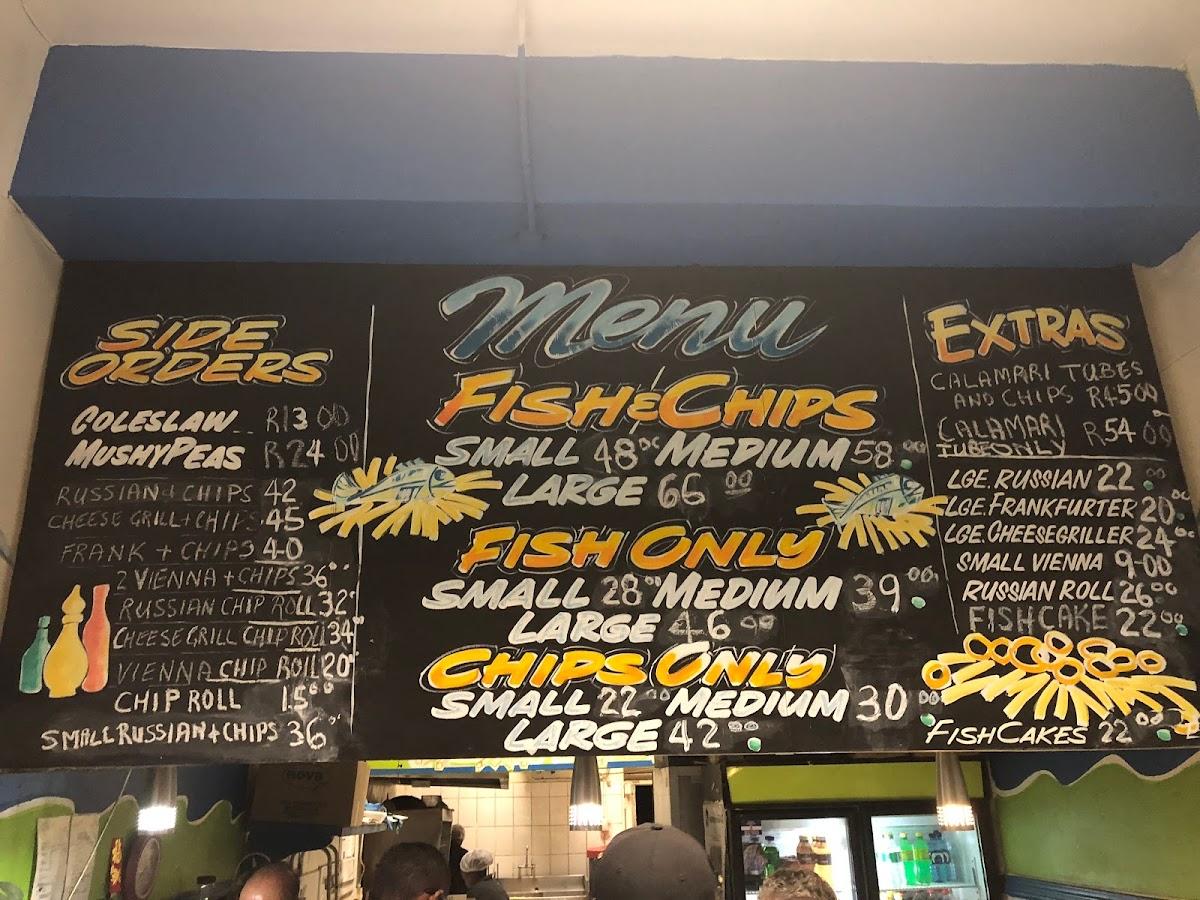 Menu at Fish Hook Traditional Fish and Chips restaurant, Randburg, 354 ...