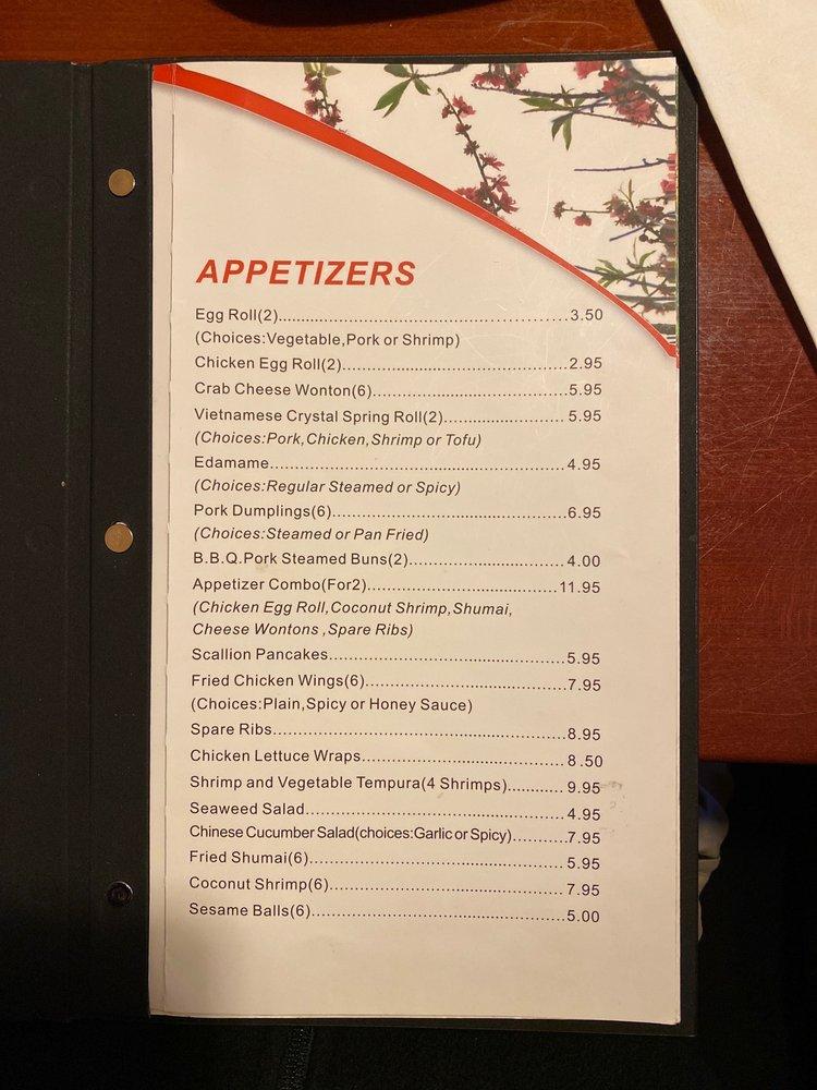 Menu at Sunflower Asian Cafe, Littleton, 91 W Mineral Ave 100