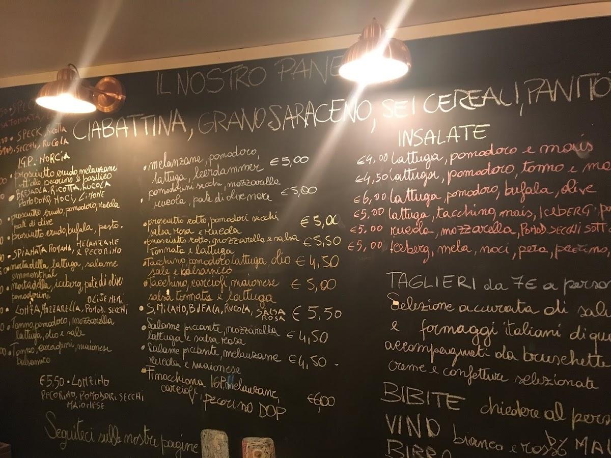 Menu di Panitozzo 