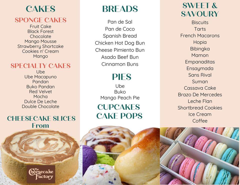 Menu at Rose Bakery & Cafe, Mississauga, Dundas St W