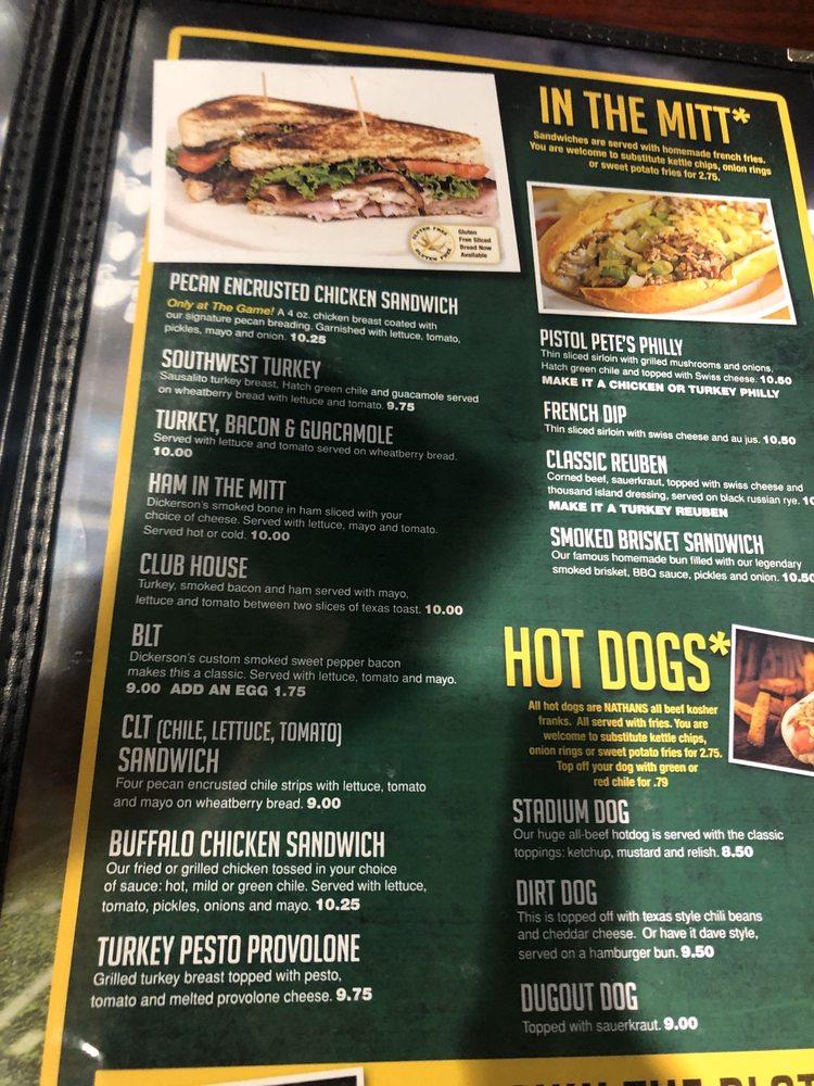 Menu at The Game II Sports Grill pub & bar, Las Cruces