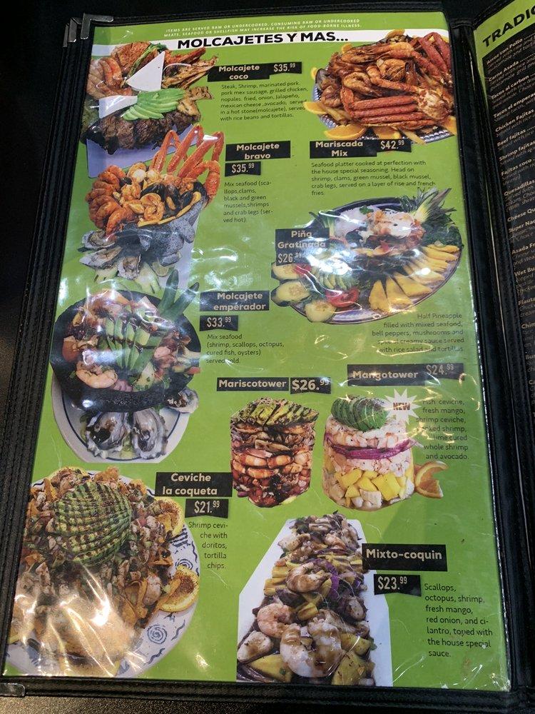 Menu at Cocos Mariscos & Bar Snohomish, Snohomish, Bickford Ave suite f