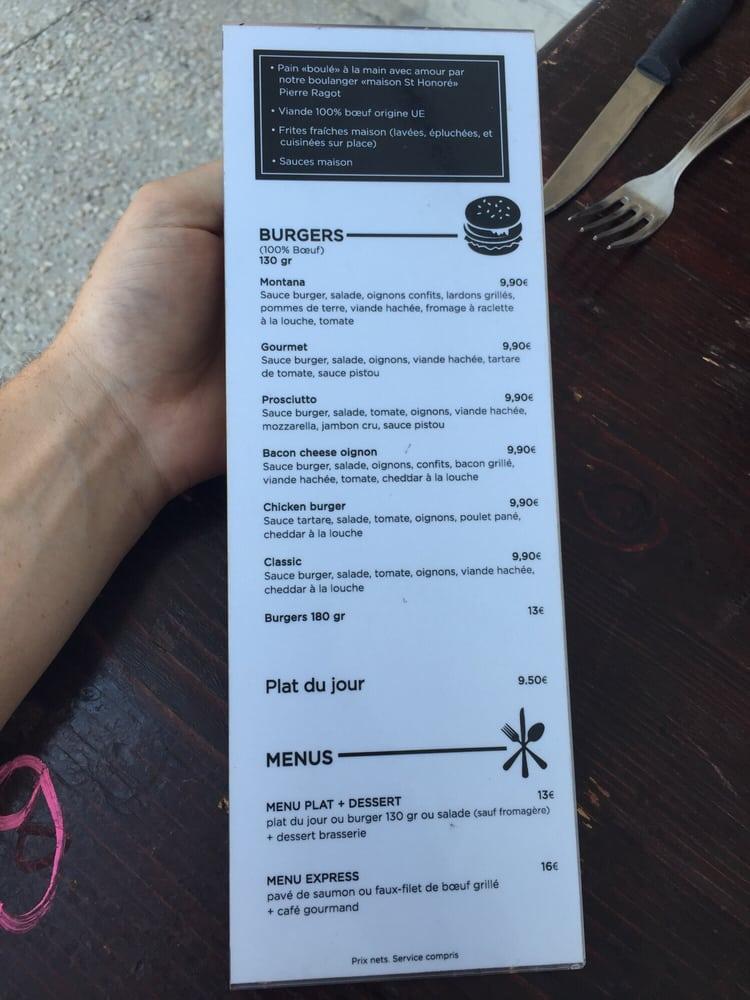 Menu Carte Le Quai