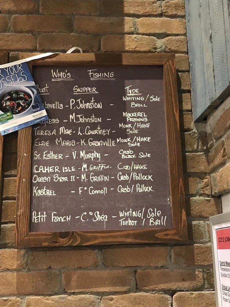 Menu at Quinlan's Fish Shop and Seafood Bar Tralee, Tralee