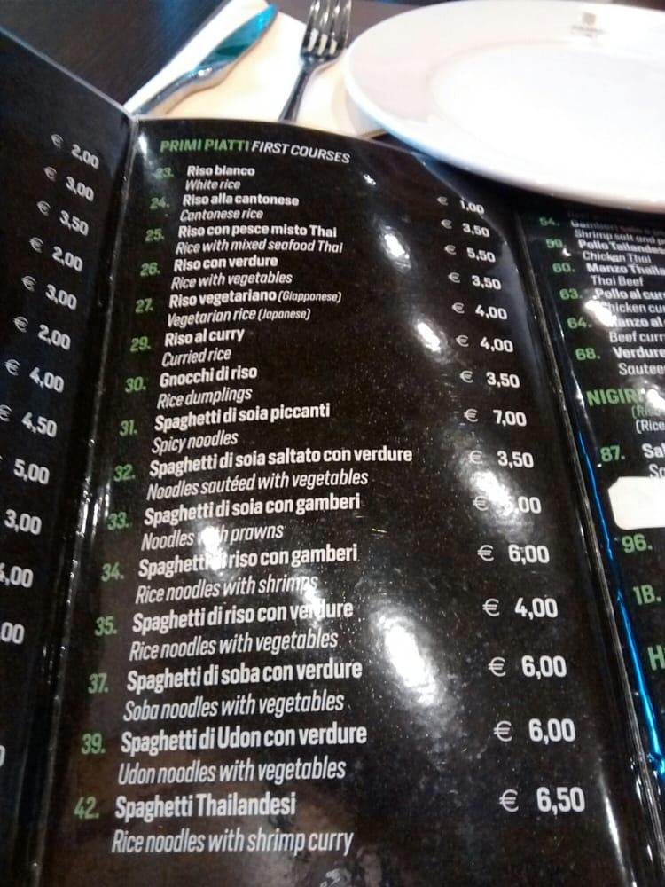 Menu di Ristorante Bambù 