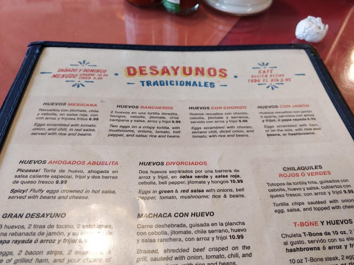 Menu at La Barca Restaurantes, Pico Rivera