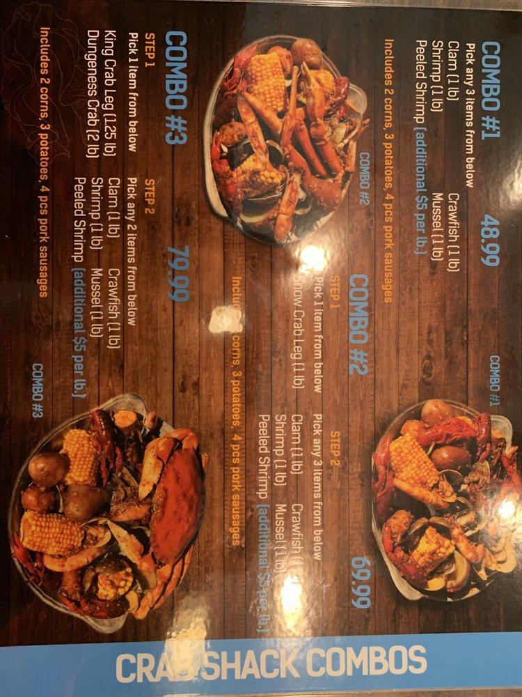 Menu at The Crab Shack at Carson restaurant, Carson