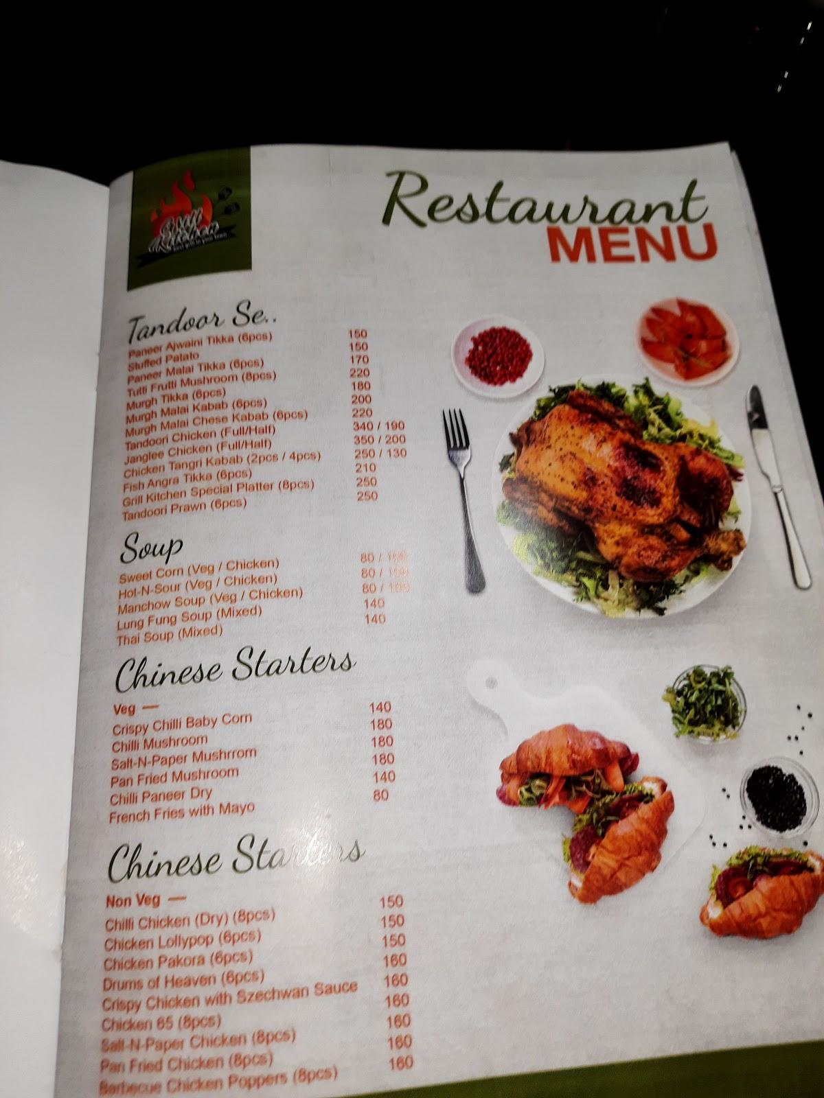 Menu at GRILL KITCHEN, Katwa