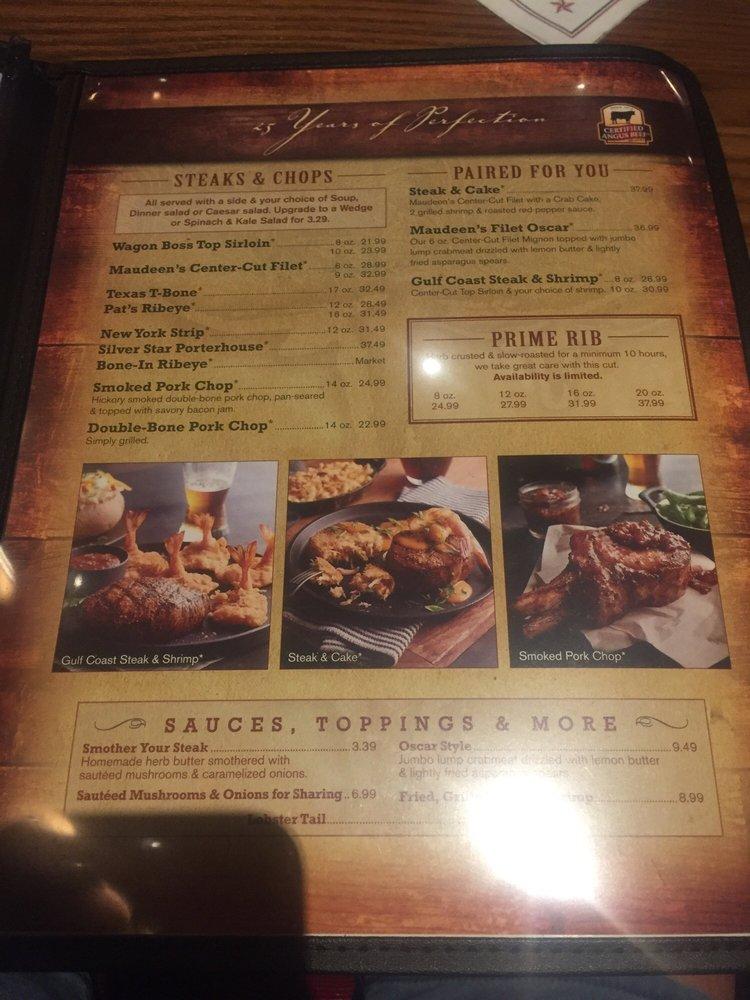 Menu at Saltgrass Steak House steakhouse, Laughlin