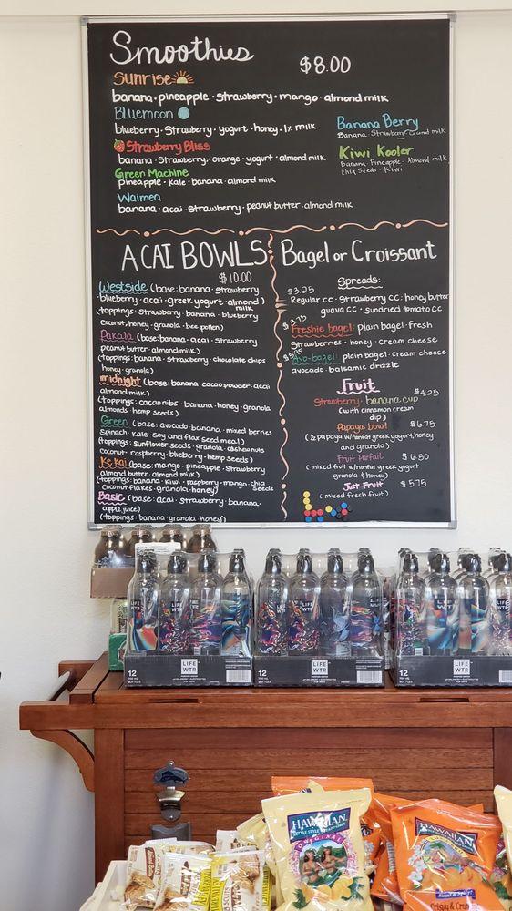 Menu at Espresso & Juice pub & bar, Eleele