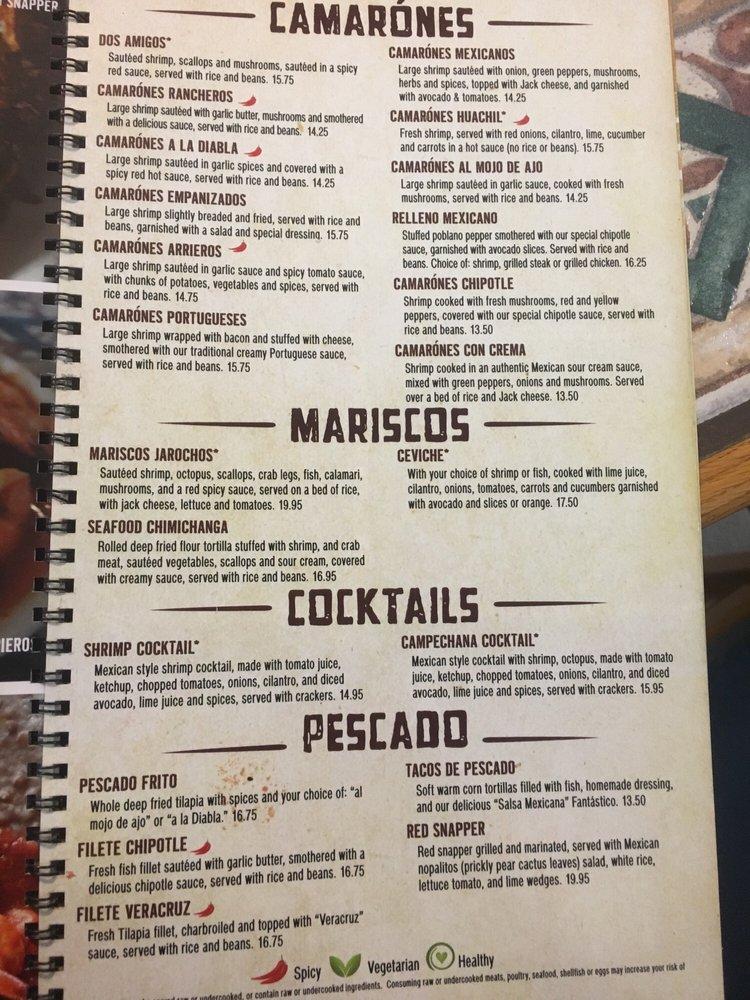 Menu At Three Margaritas Restaurant Sidney