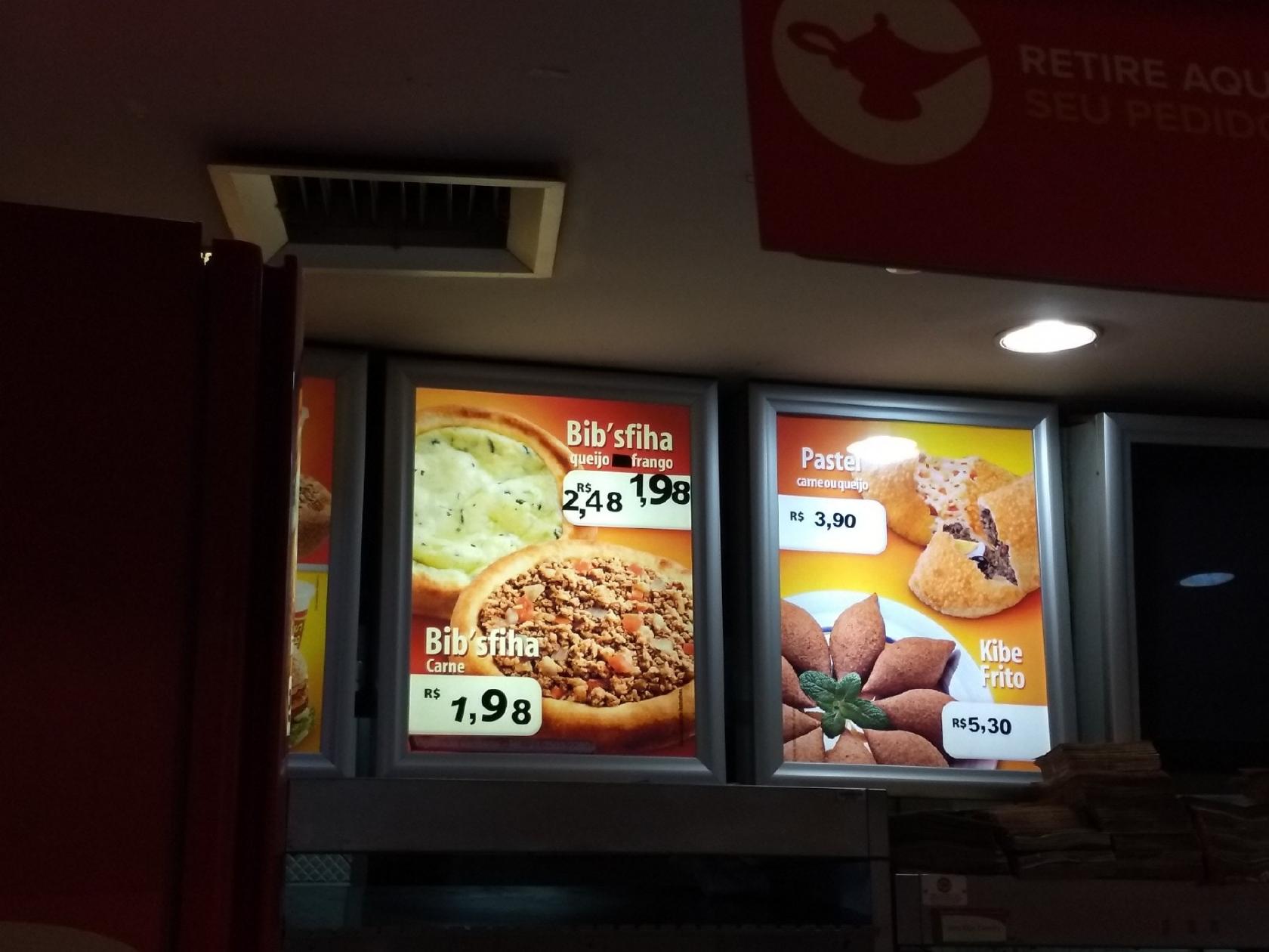 Habib's cardápio