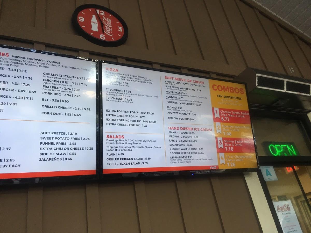 Menu at Sandy's Meet N' Eat restaurant, Myrtle Beach, S Kings Hwy