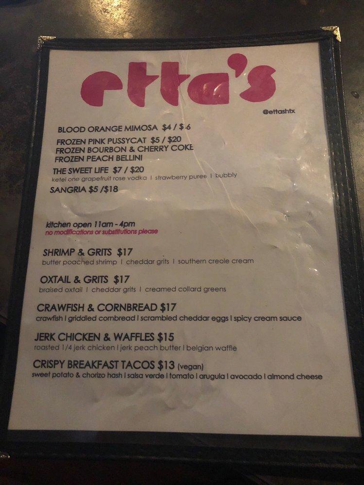 Menu at Bar 5015, Houston, Almeda Rd