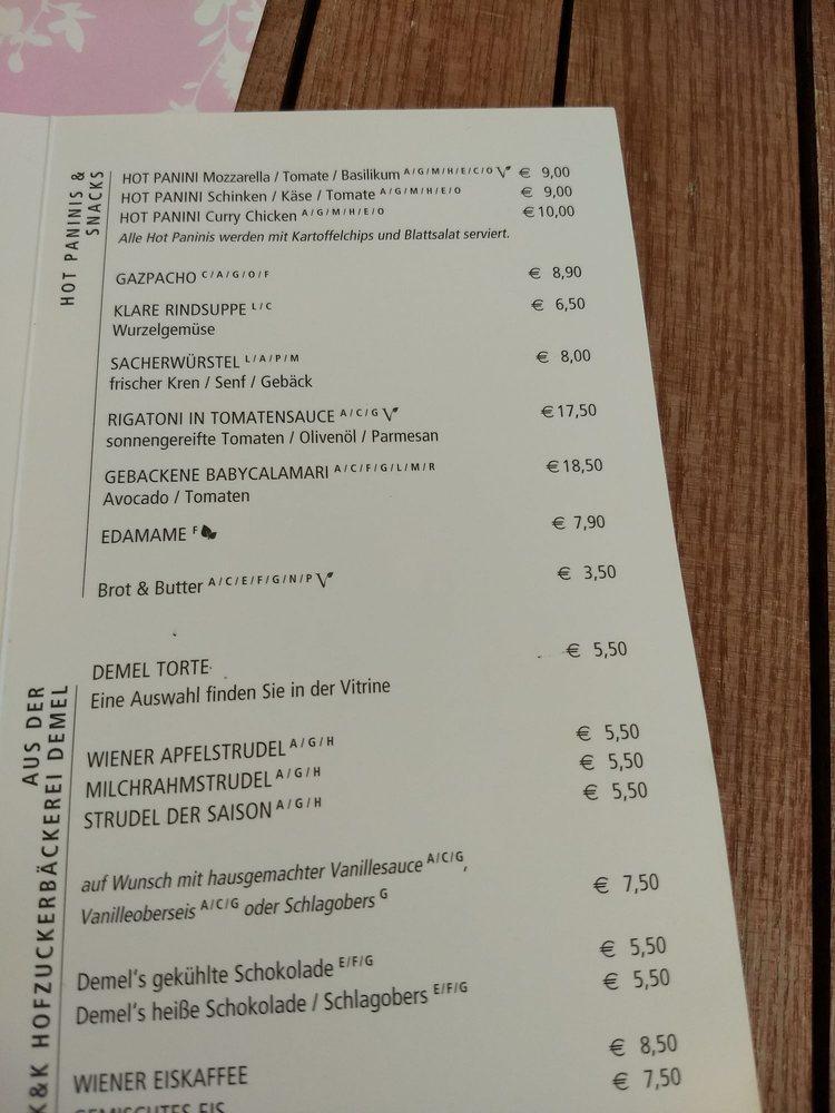 Speisekarte von DO & CO Albertina restaurant, Wien