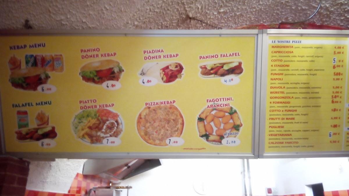 Menu At Trukish Pizzeria Kebap Gattinara