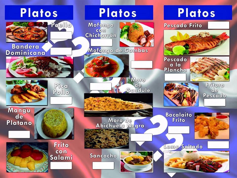 Menu di El Rincon Dominicano 