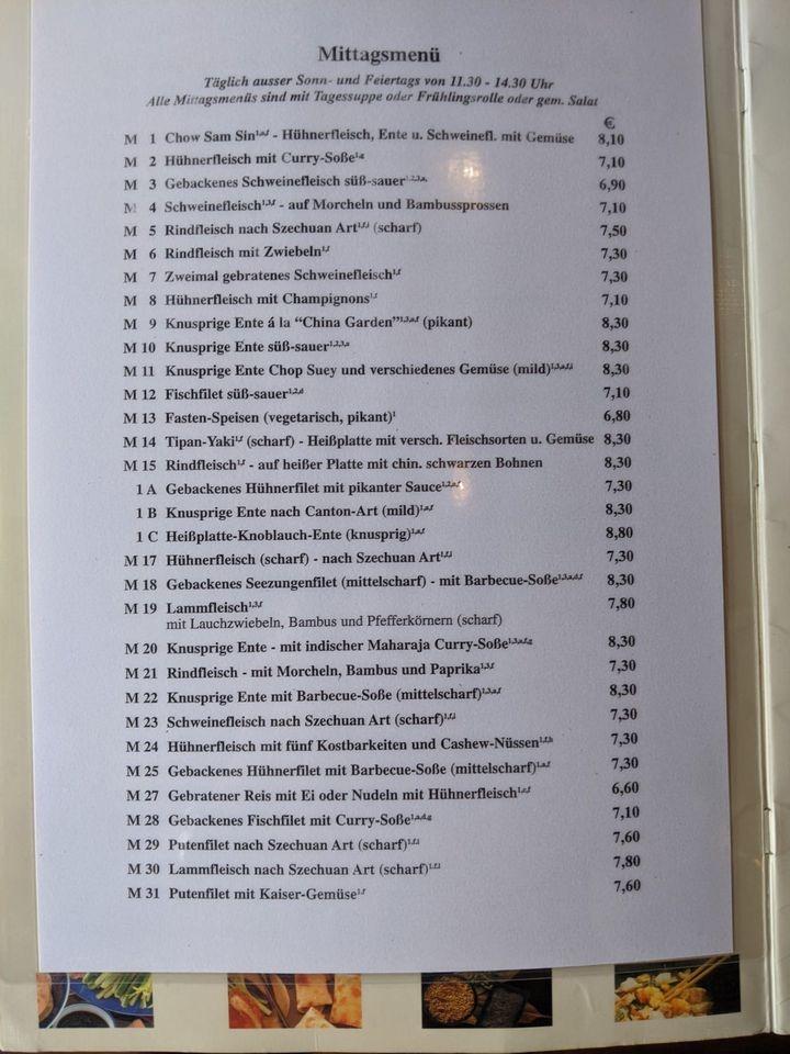 China Garden Garbsen Buffet Preise