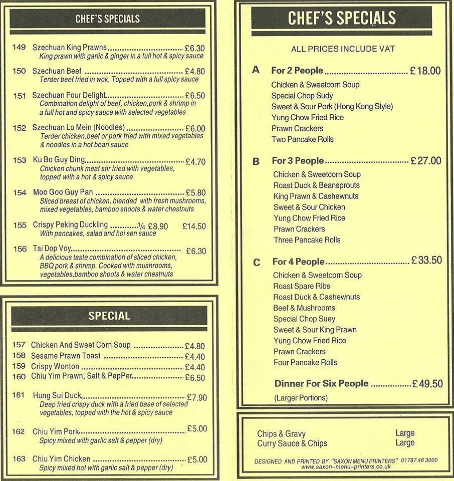 Menu at Good Dishes fast food, Bedale