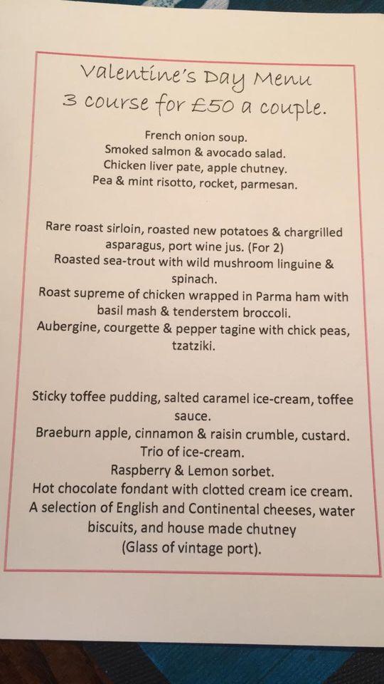 Menu at The Victory pub & bar, Walton on the Naze