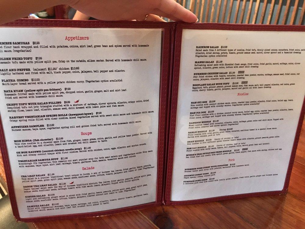 Menu at Dagon restaurant, Honolulu