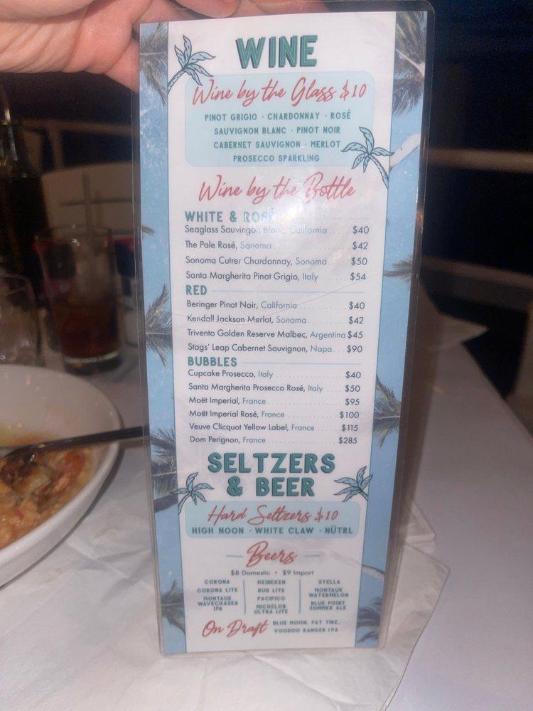 Menu at Flynn's Fire Island pub & bar, Fire Island