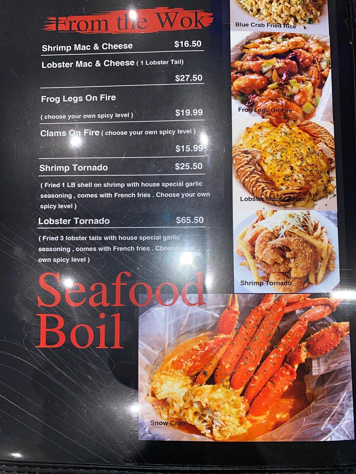 Menu at Cajun Boil Brickell restaurant, Miami, 141 SW 7th St