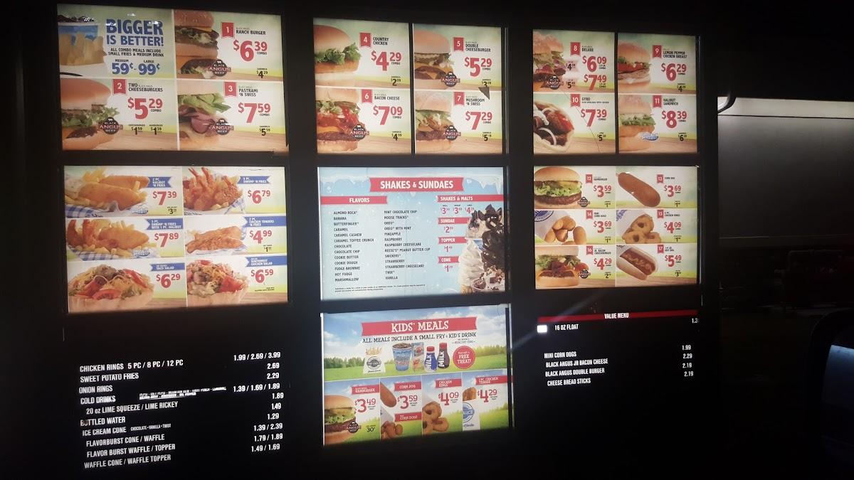 Arctic circle store menu