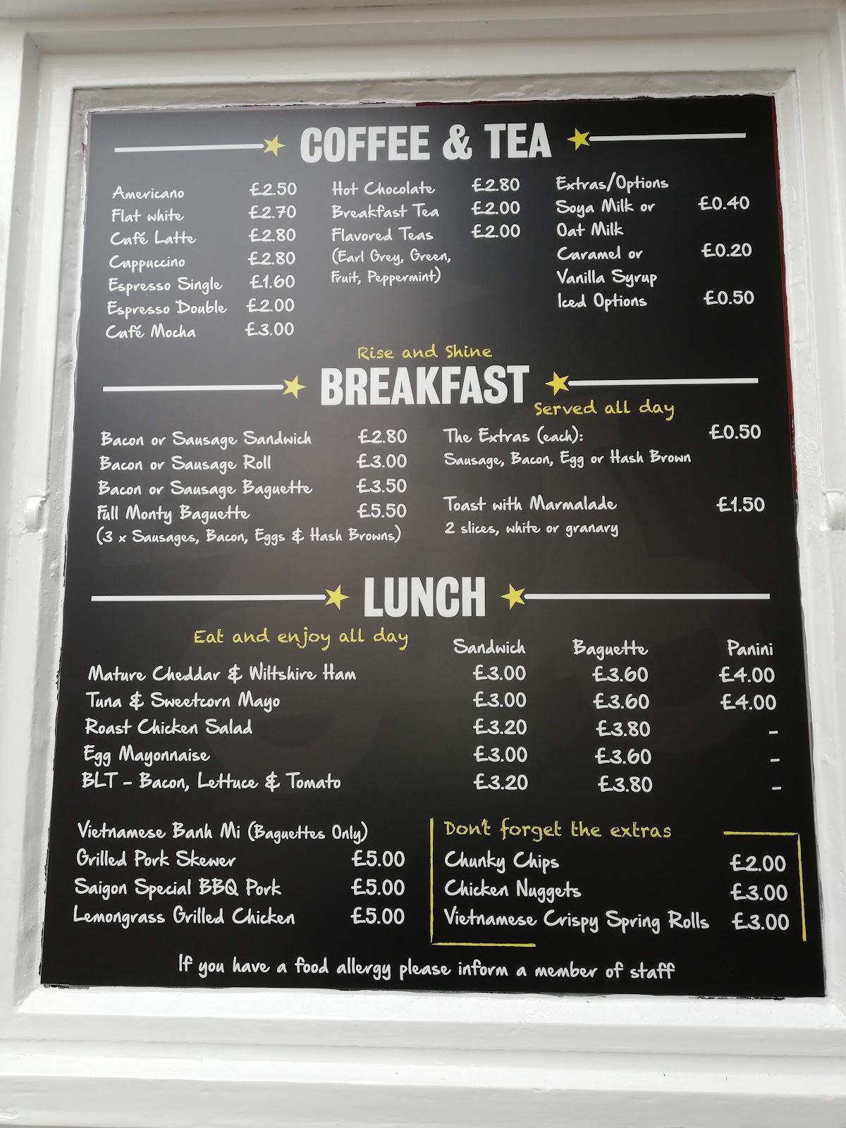 Menu At Saigon Munchbox Cafe, Chichester