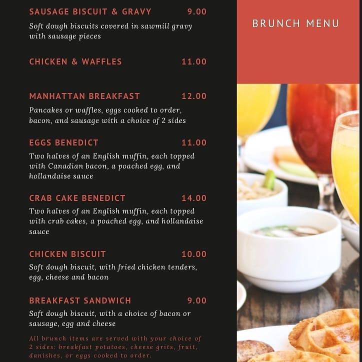 Menu at Manhattan Sports Bar & Lounge, Memphis