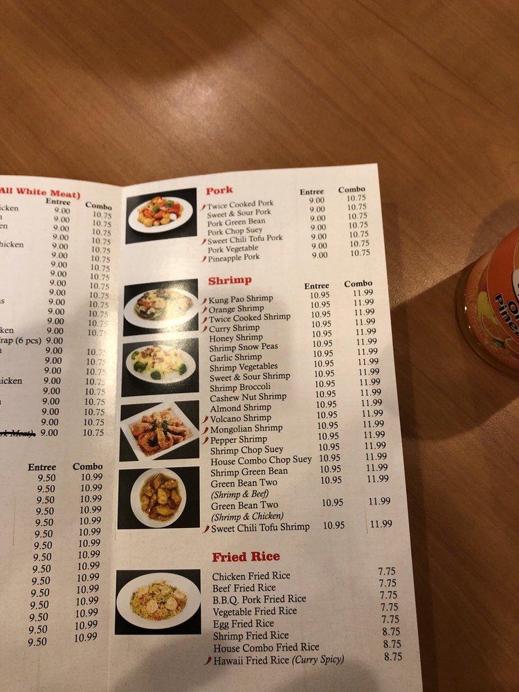 Menu at Yan's Chinese Food restaurant, Goodyear, W Roosevelt St 103
