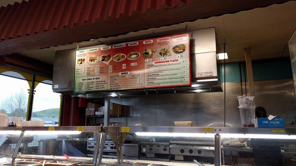 Menu at Mexico Meat Market restaurant, Vacaville