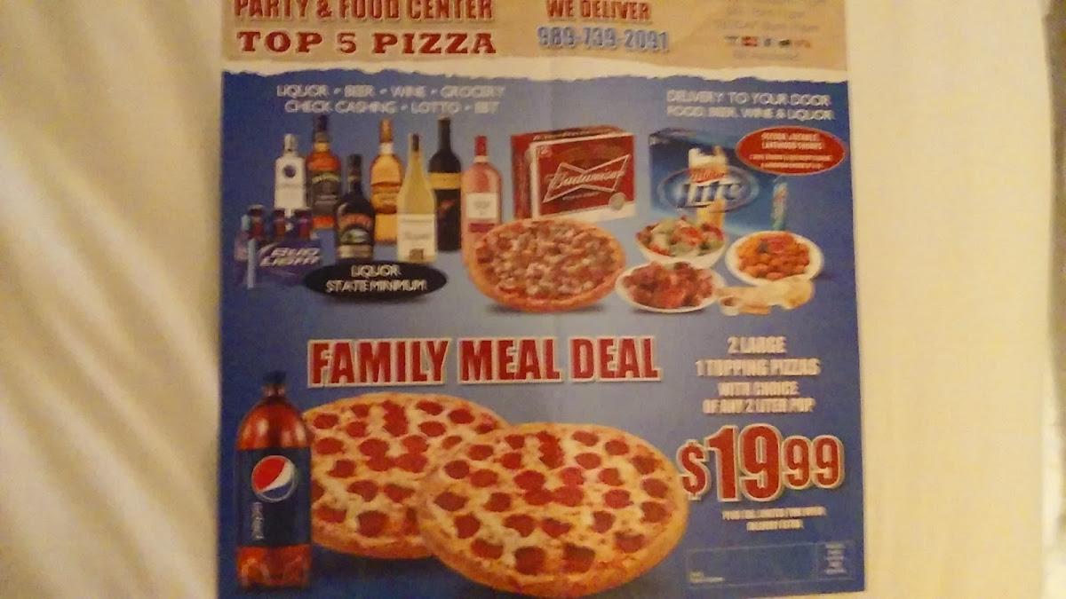 Menu at Party & Food Center pizzeria, Oscoda Township