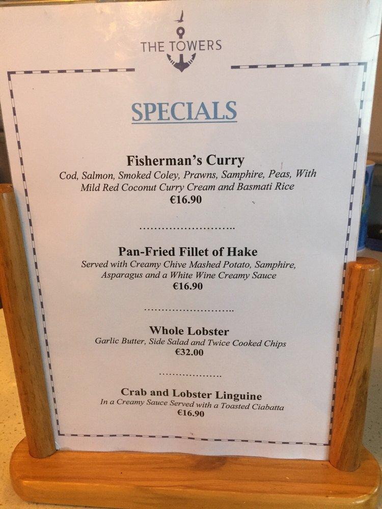Menu at The Towers Bar & Restaurant Westport, Westport