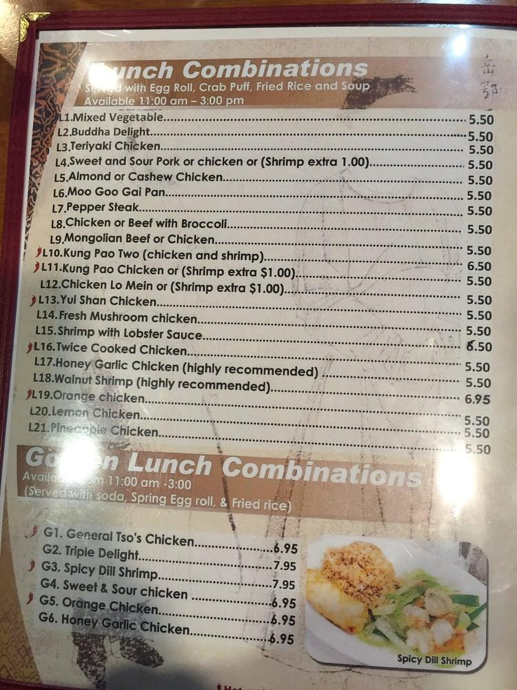 Menu at Golden Dragon Restaurant, Glendale, N 59th Ave