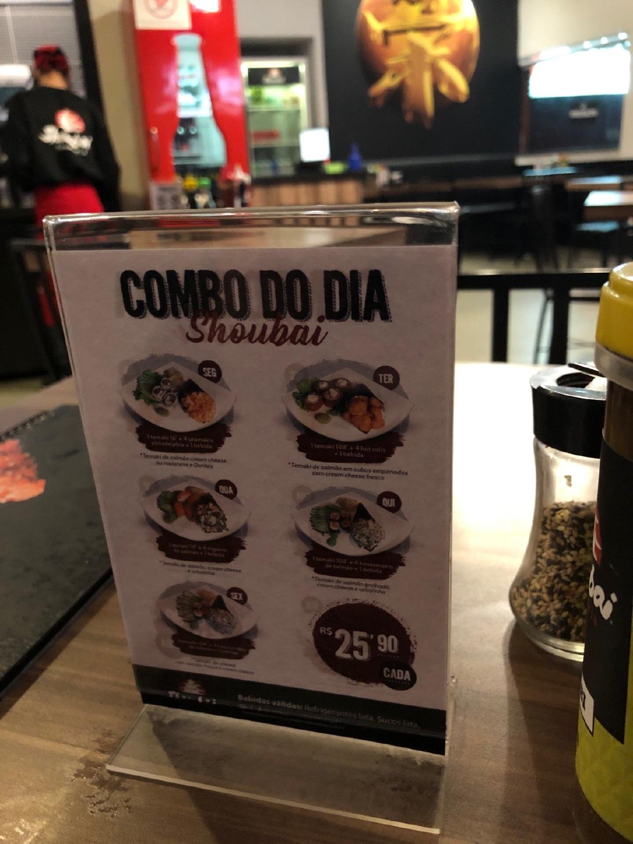 Shoubai Japanese Cuisine cardápio