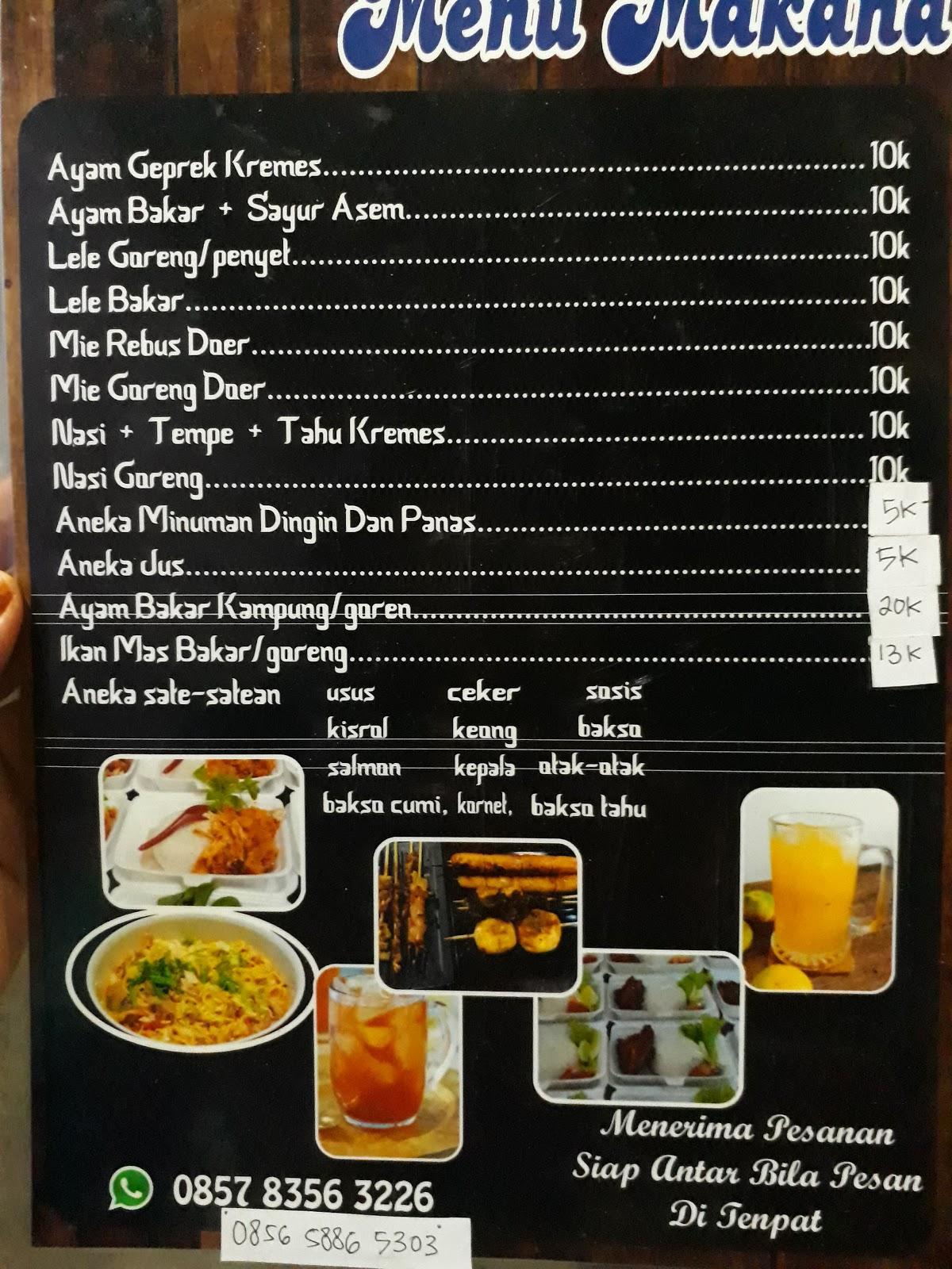 Menu At Rumah Makan Langgeng Restaurant Indonesia