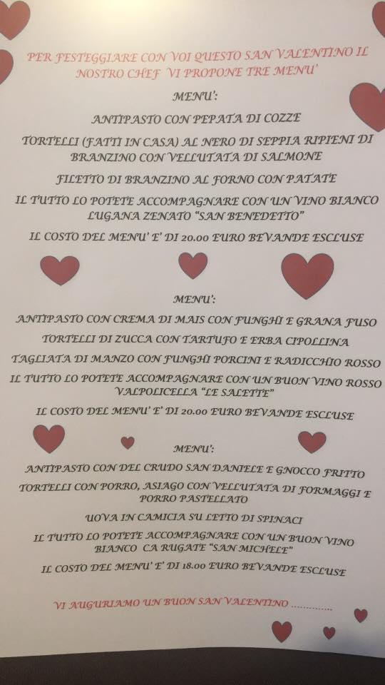 Menu di Le 3 chitarre 