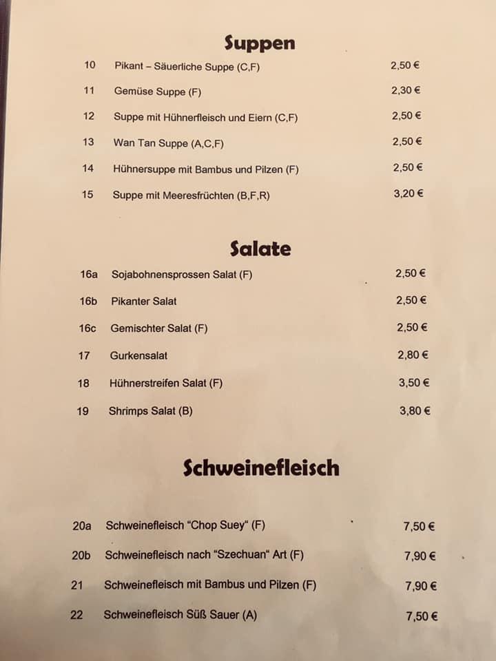 Speisekarte von Japan House restaurant, Braunau am Inn