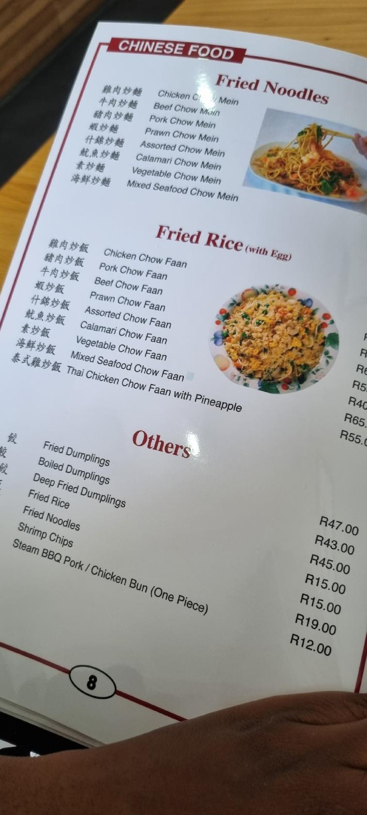 Menu At Kung Fu Kitchen Waterall Ridge Restaurant Midrand   R22a Kung Fu Kitchen Waterall Ridge Menu 