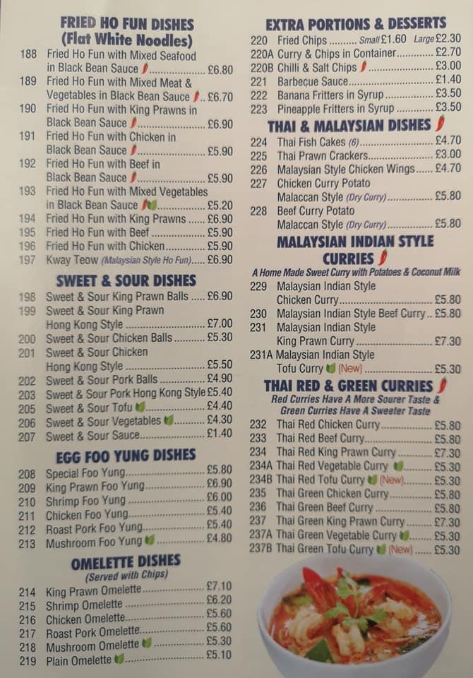 Menu At Oriental Express Chinese Takeaway Fast Food, Billingshurst, 9 ...