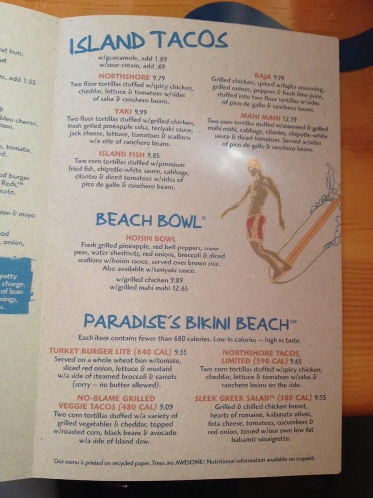 Menu at Islands Restaurant Pasadena, Pasadena, E Foothill Blvd