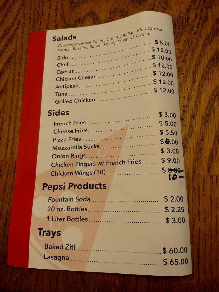 Menu at Nino's Pizza pizzeria, Lansdale