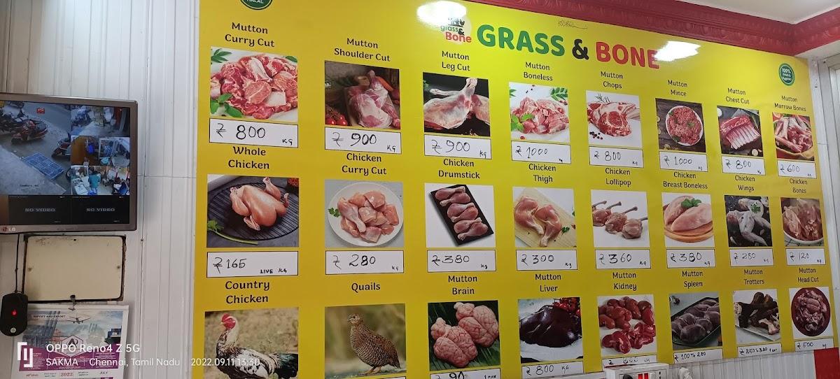 Menu at Grass & Bone Fresh Meat Home Delivery, New Delhi