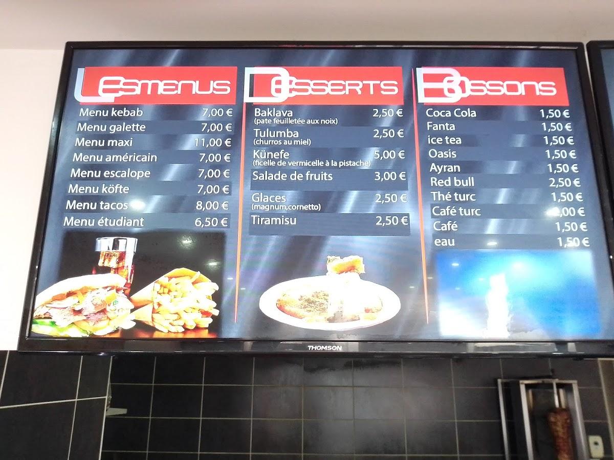 Menu Au Kebab House Restaurant Bourg En Bresse