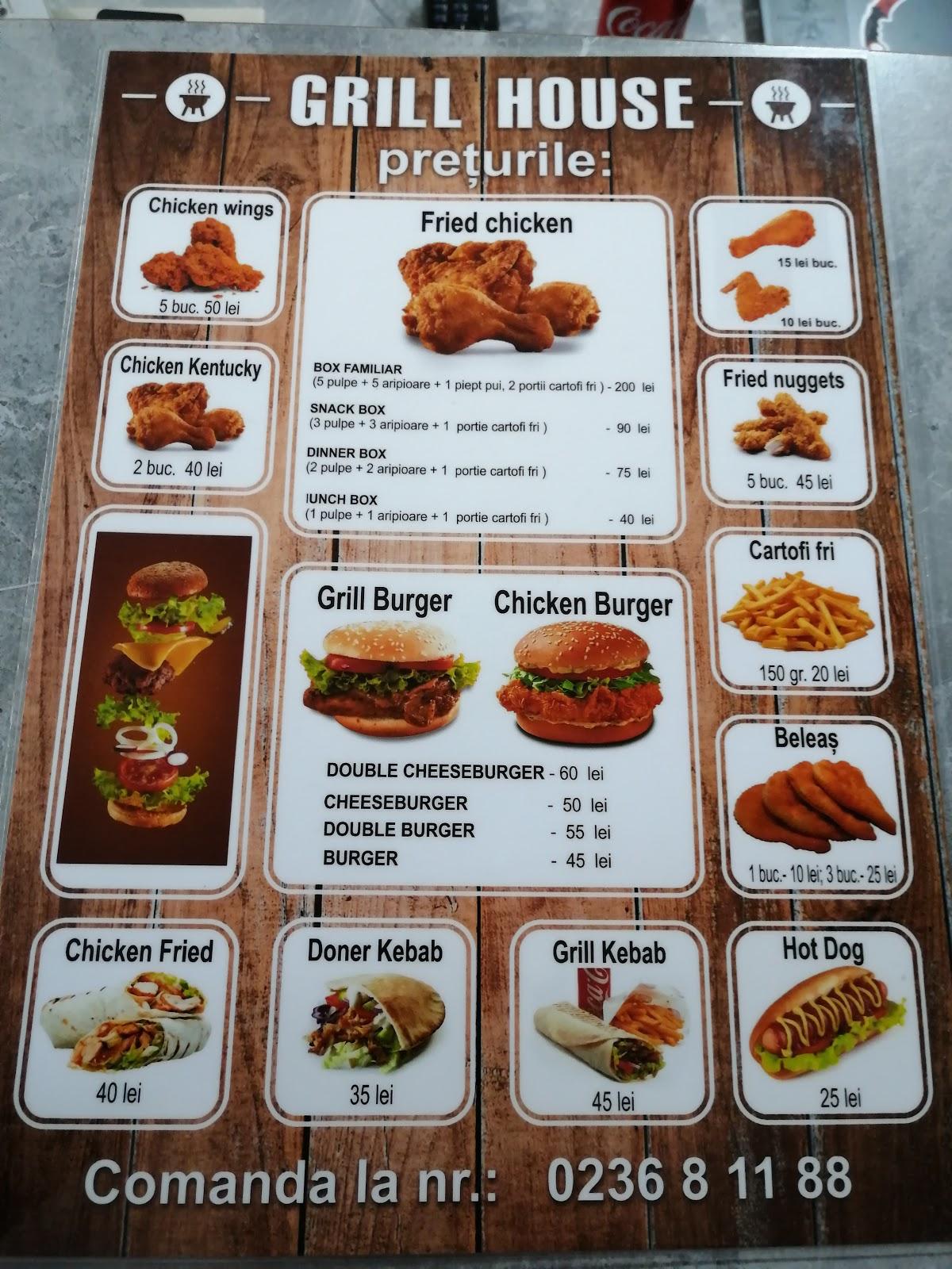 Menu at THE GRILL HOUSE, Ungheni