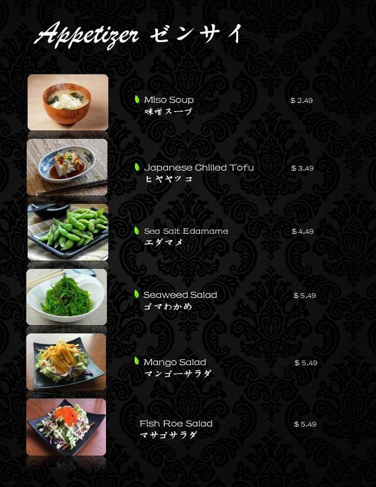 Menu At October Authentic Asian Cuisine Restaurant Saskatoon   R230 October Authentic Asian Cuisine Menu 