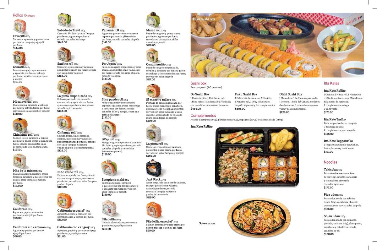 Sushitto menu store