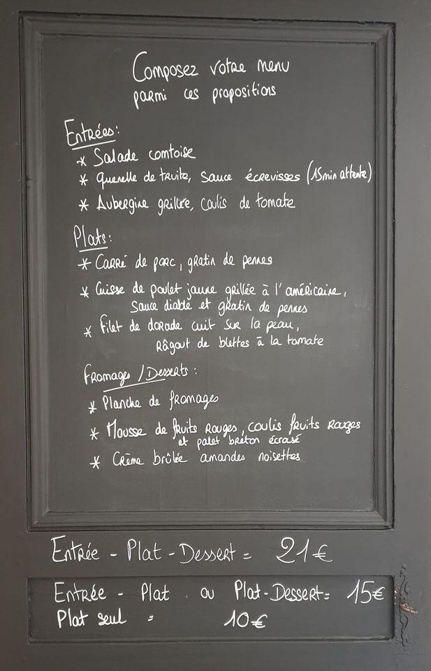 Menu Au Auberge De La Rivi Re Restaurant Foncine Le Haut